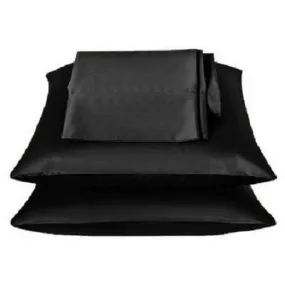 2 Pieces 350TC Solid Color Soft & Smooth Silky Satin Pillow Cases/Protector/Cover