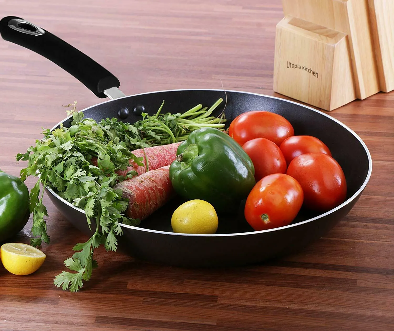 3 Piece Induction Bottom 8", 9.5", 11 inch Nonstick Frying Pan Set