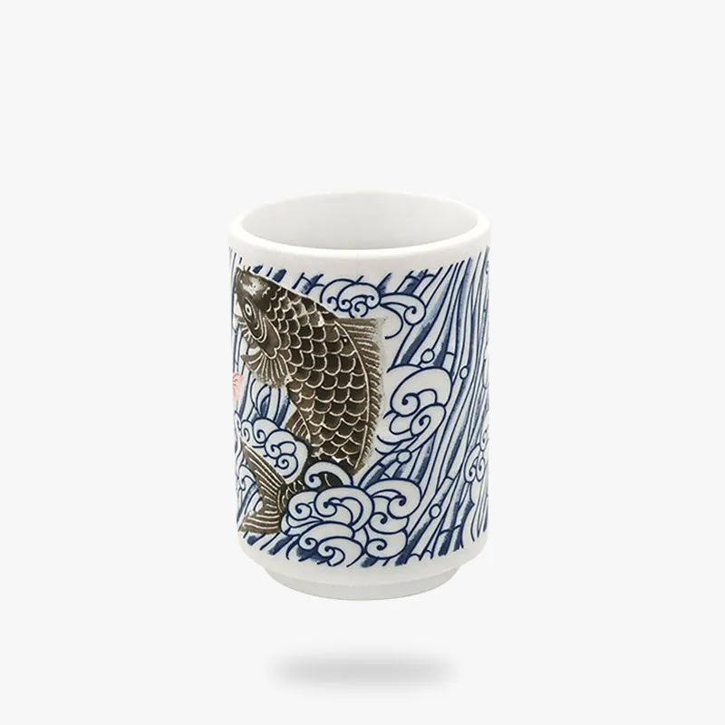 Blue And White Japanese Tea Cups