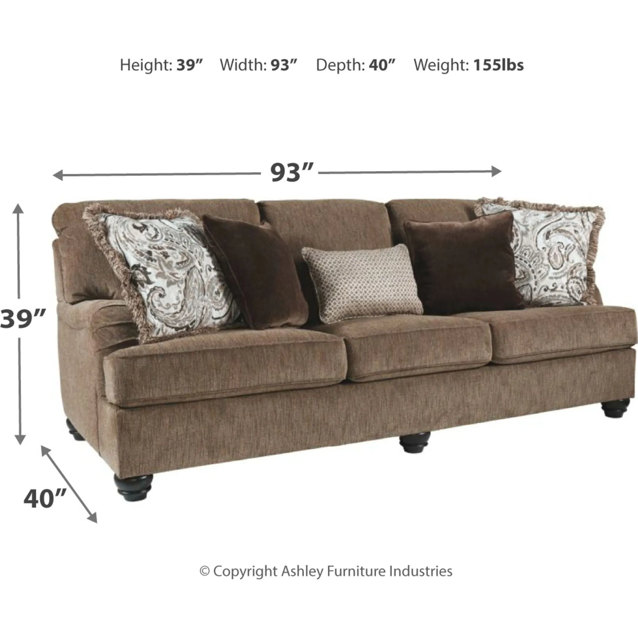 Braemar Sofa - Brown