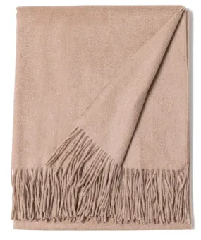 Cashmere Blanket in Camel