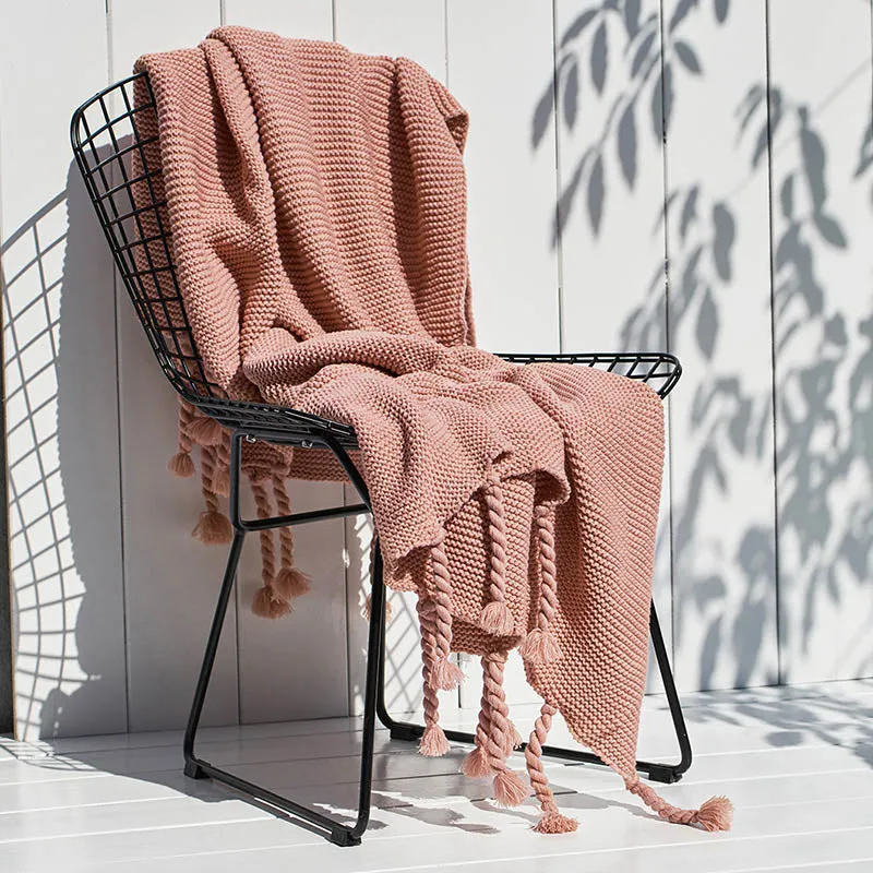 Cleo Crochet Blanket with Tassels