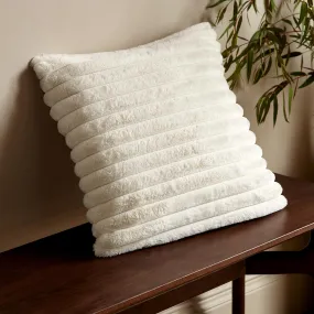 Cosy Ribbed Cushion Cream