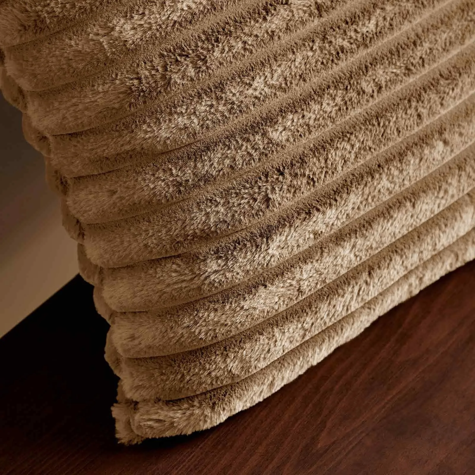 Cosy Ribbed Cushion Natural