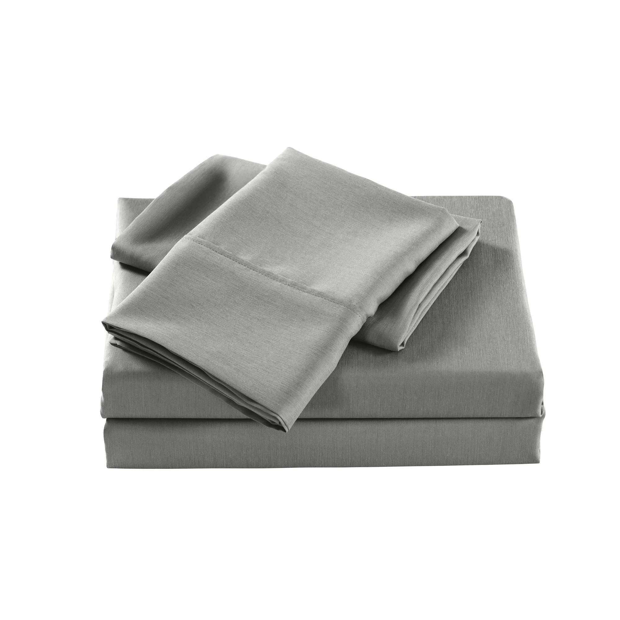 Double Casa Decor Bamboo Cooling 2000TC Sheet Set Cloud Grey