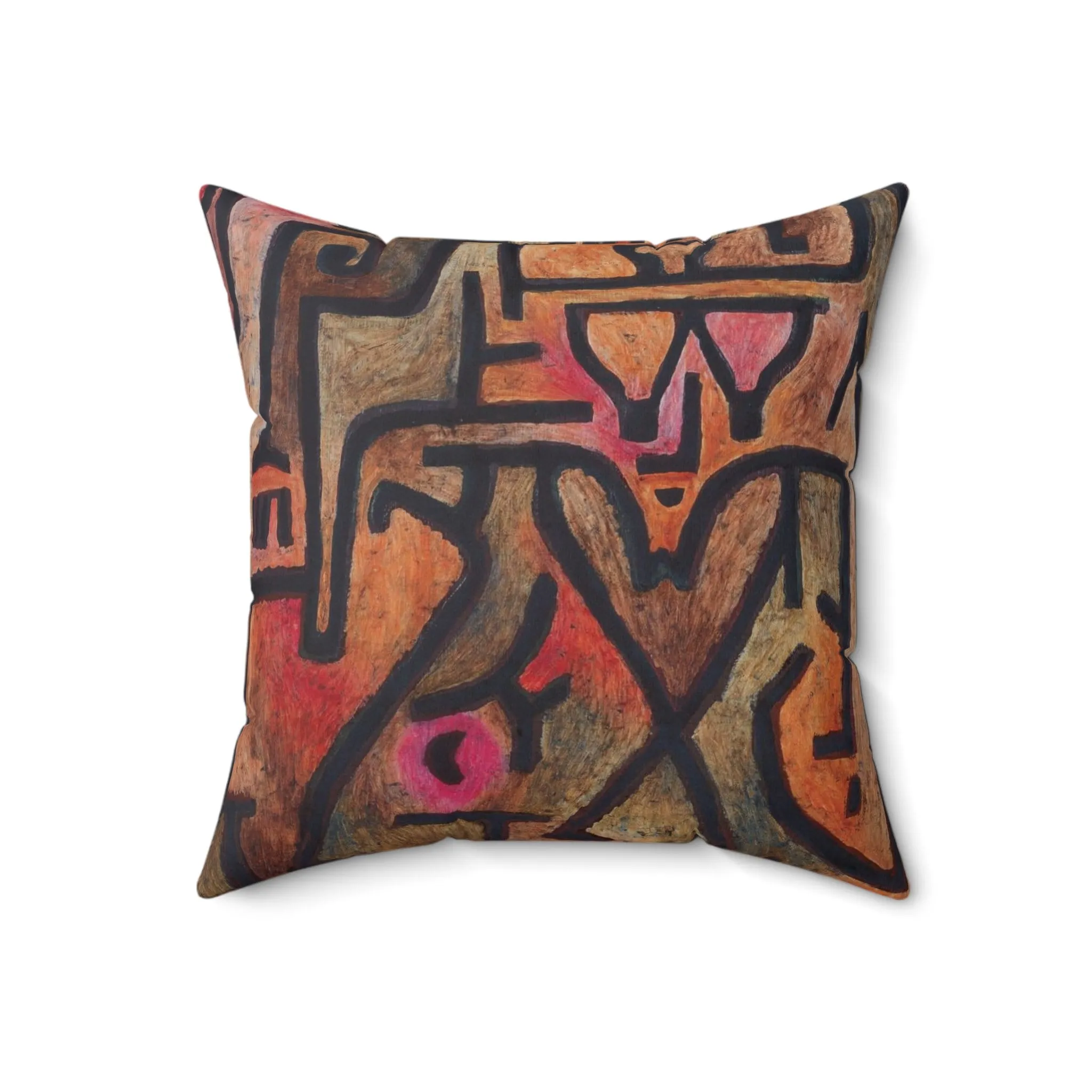 Forest Witches Throw Pillow - Paul Klee