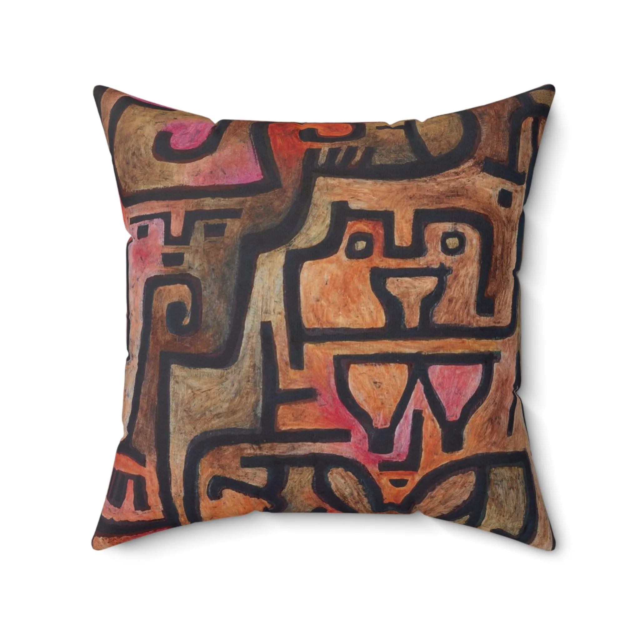 Forest Witches Throw Pillow - Paul Klee