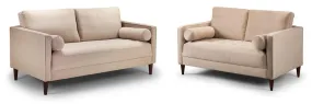 Fuji Sofa - Plush Beige 3 2 Set