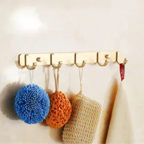 Golden Space Aluminum Wall Hanging Storage Hooks