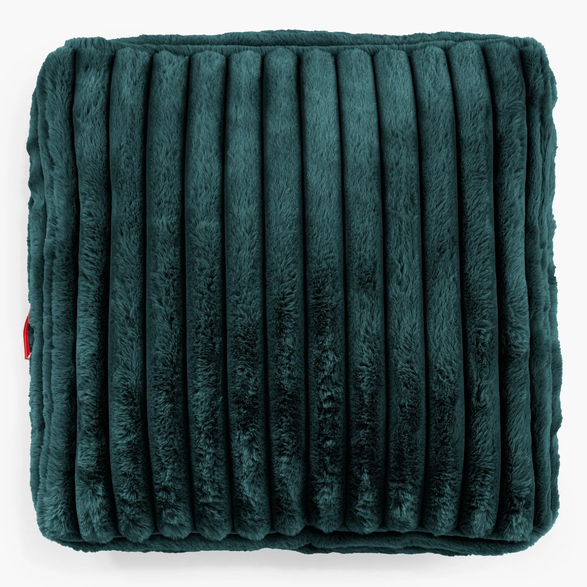 Large Floor Cushion - Ultra Plush Cord Teal