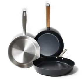 Multi-Material Frying Pan Trio Set