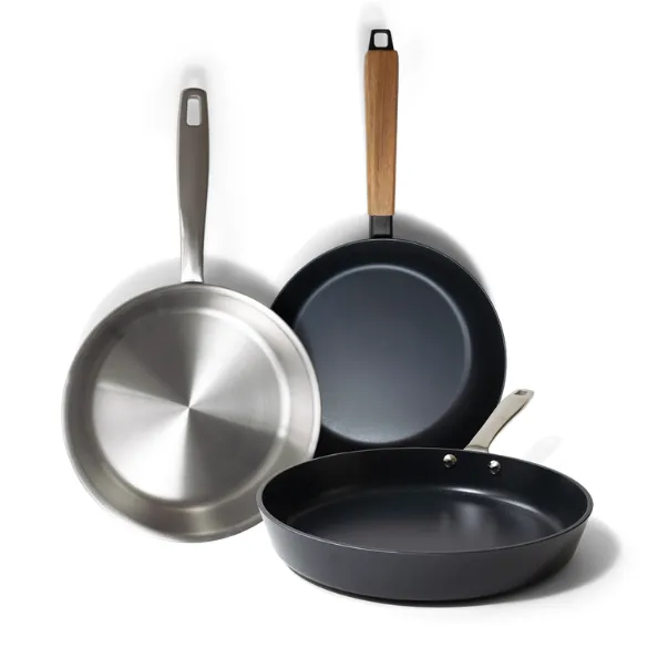 Multi-Material Frying Pan Trio Set