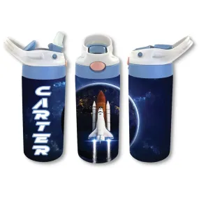 Personalized Kids' 12oz Double Walled Stainless Steel Bottle - Space Shuttle