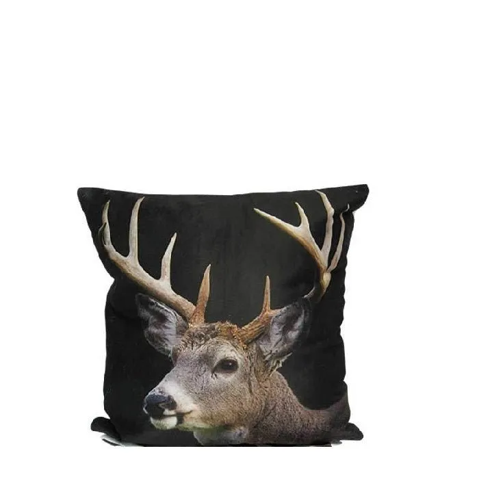 Plush Stag Night Cushion