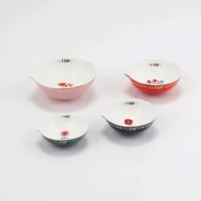 Poppies & Posies Ceramic Measuring Cups