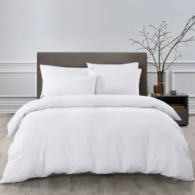 QUEEN 2000TC Bamboo Cooling Quilt Cover Set - White