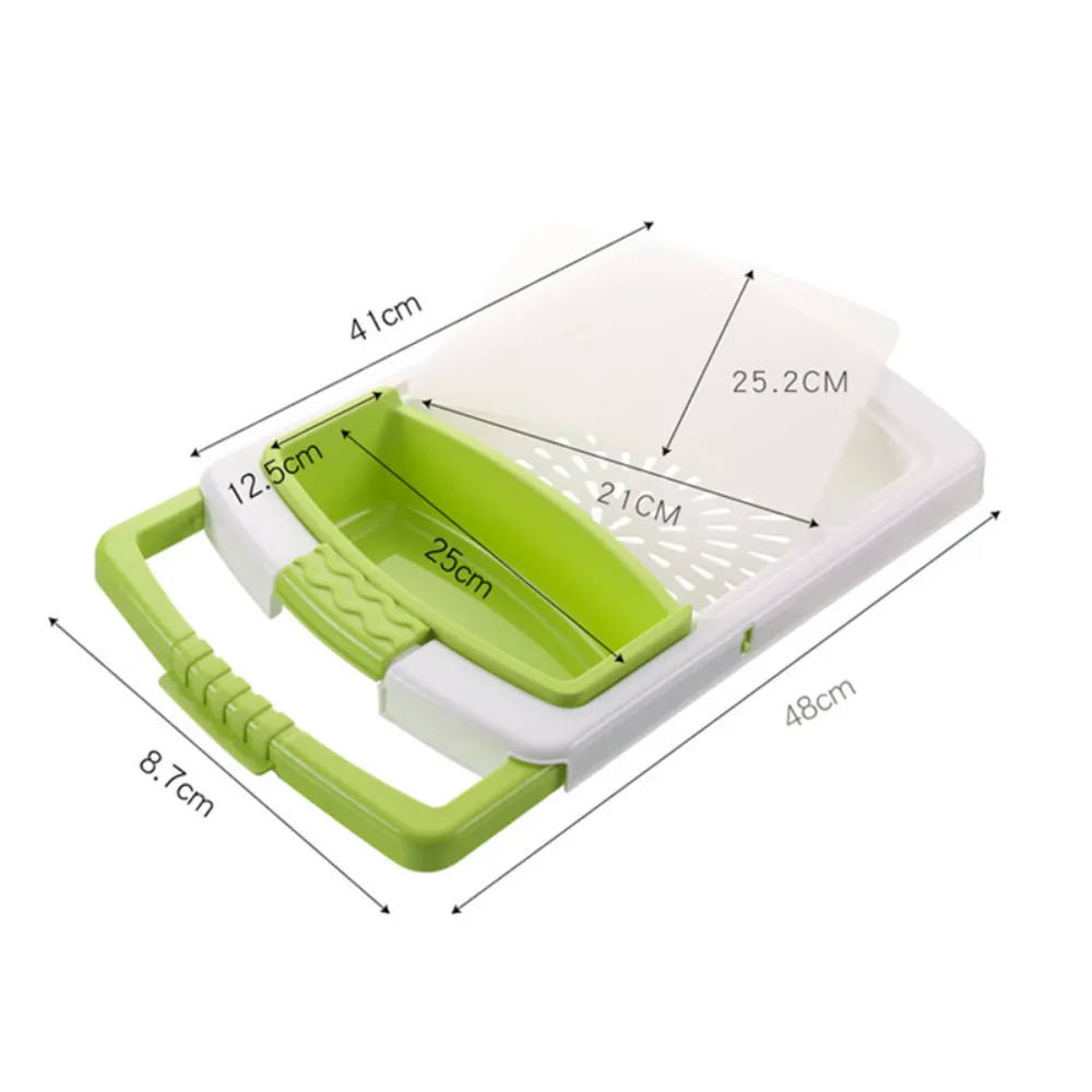 Retractable Multi-Function Storage Basket & Cutting Board