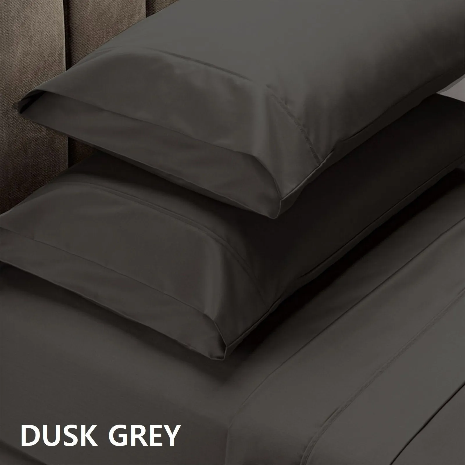 Royal Comfort 1500 Thread Count Cotton Rich Sheet Set 4 Piece Ultra Soft Bedding King Dusk Grey