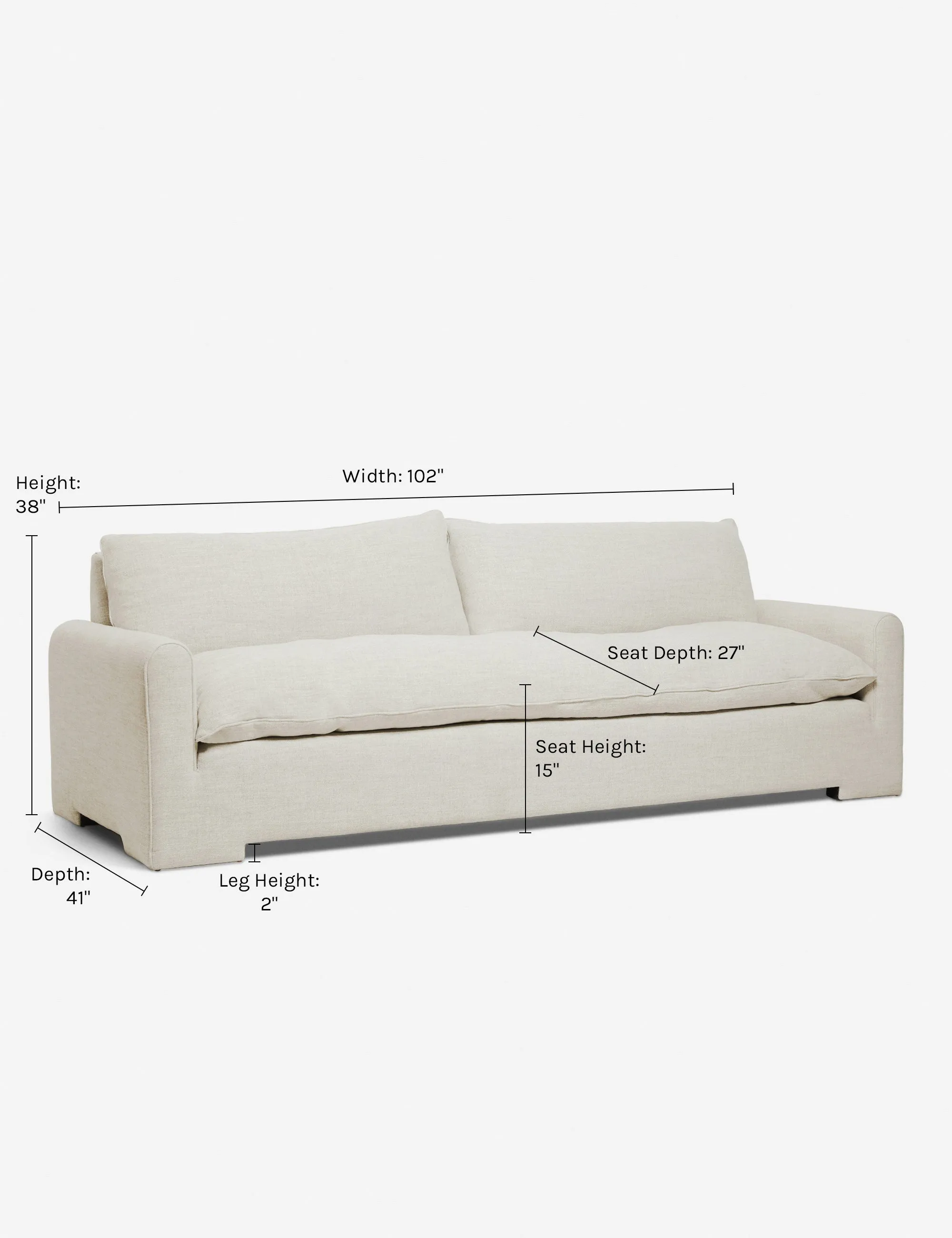 Rupert Sofa by Sarah Sherman Samuel