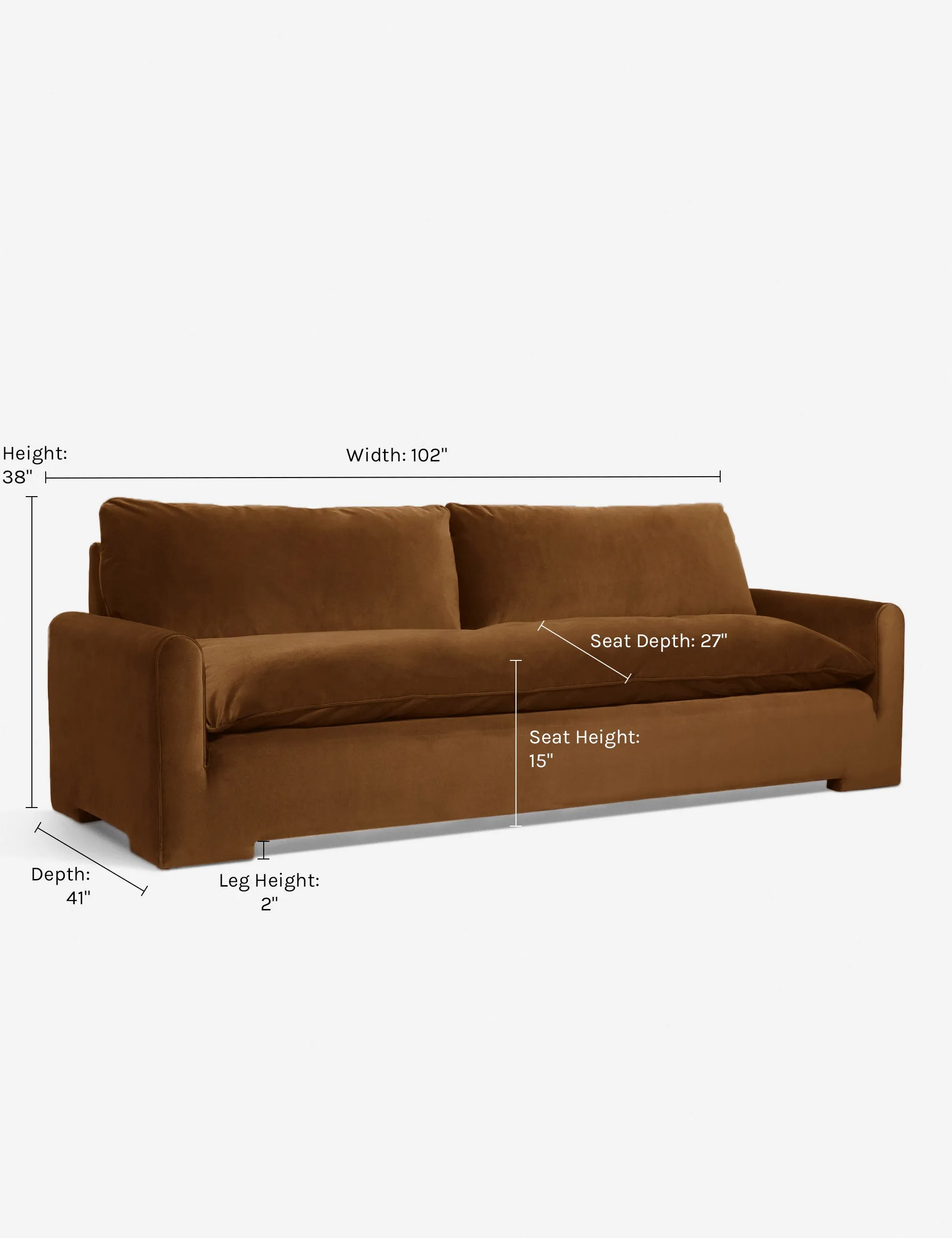 Rupert Sofa by Sarah Sherman Samuel