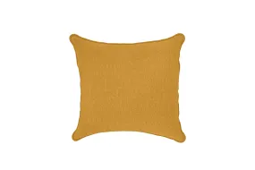 Scatter Cushions 40 x 40 cm Yellow Linen Fabric