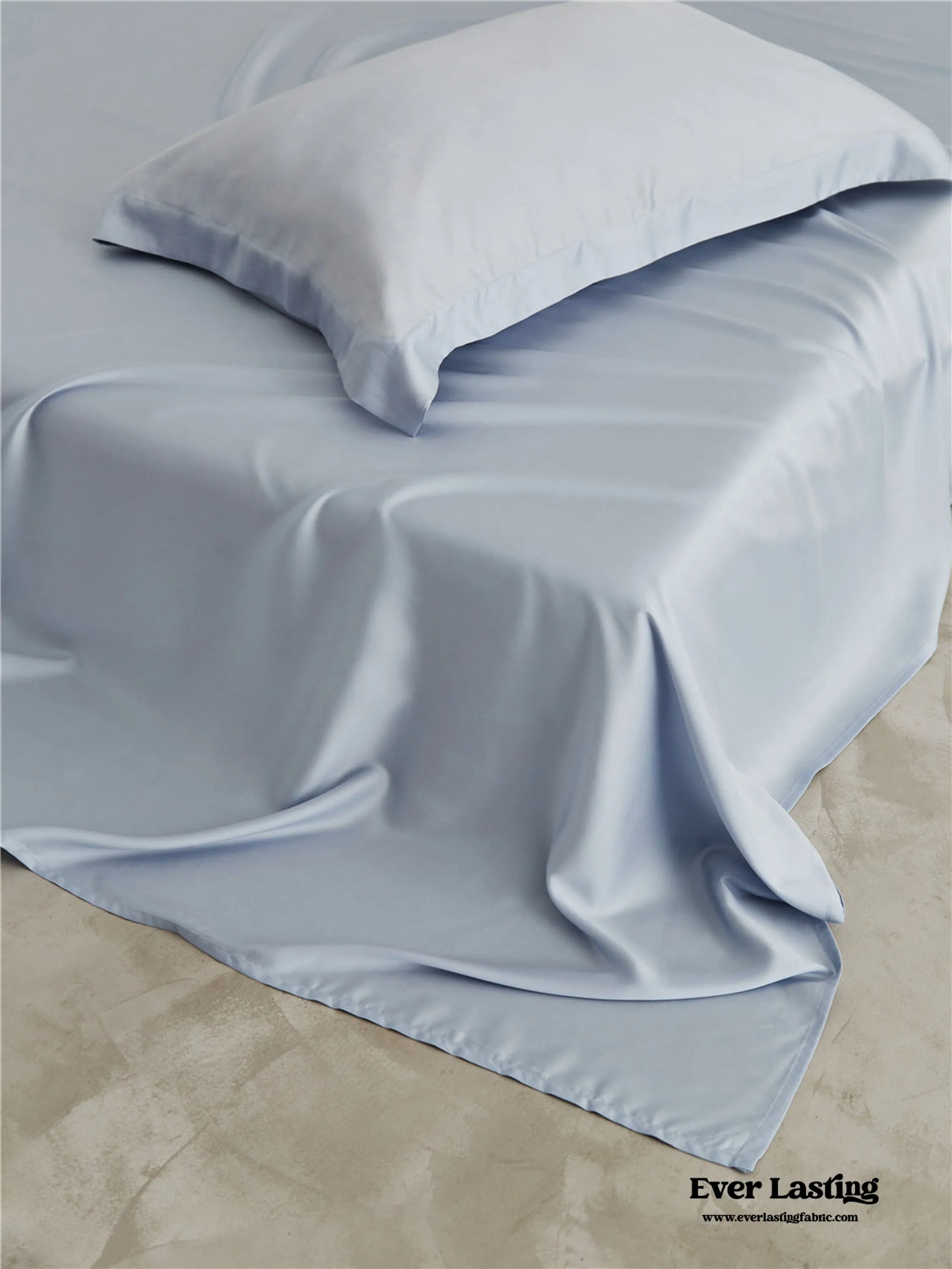 Silky Solid Tencel Sheet / Blue