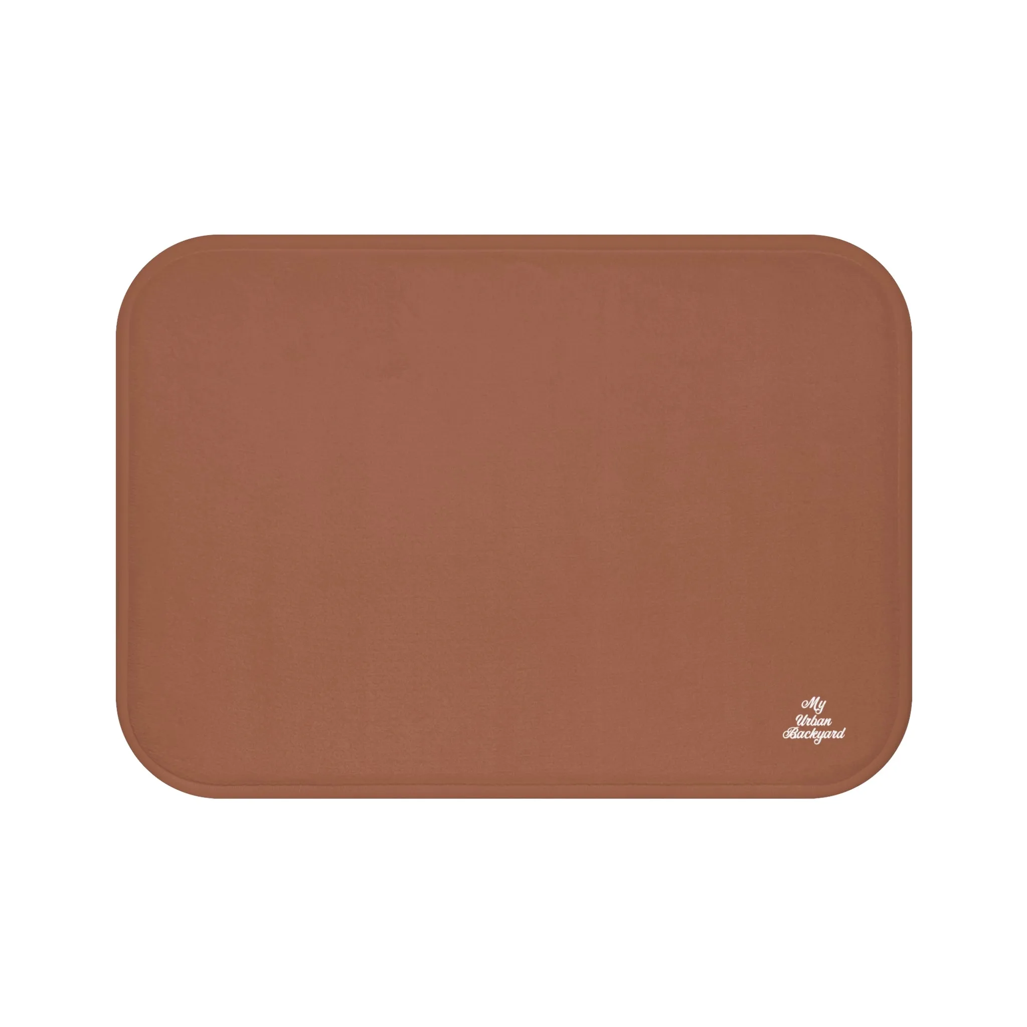 Terracotta Accent Color, Memory Foam Bath Mat - Cozy Bathroom Essential