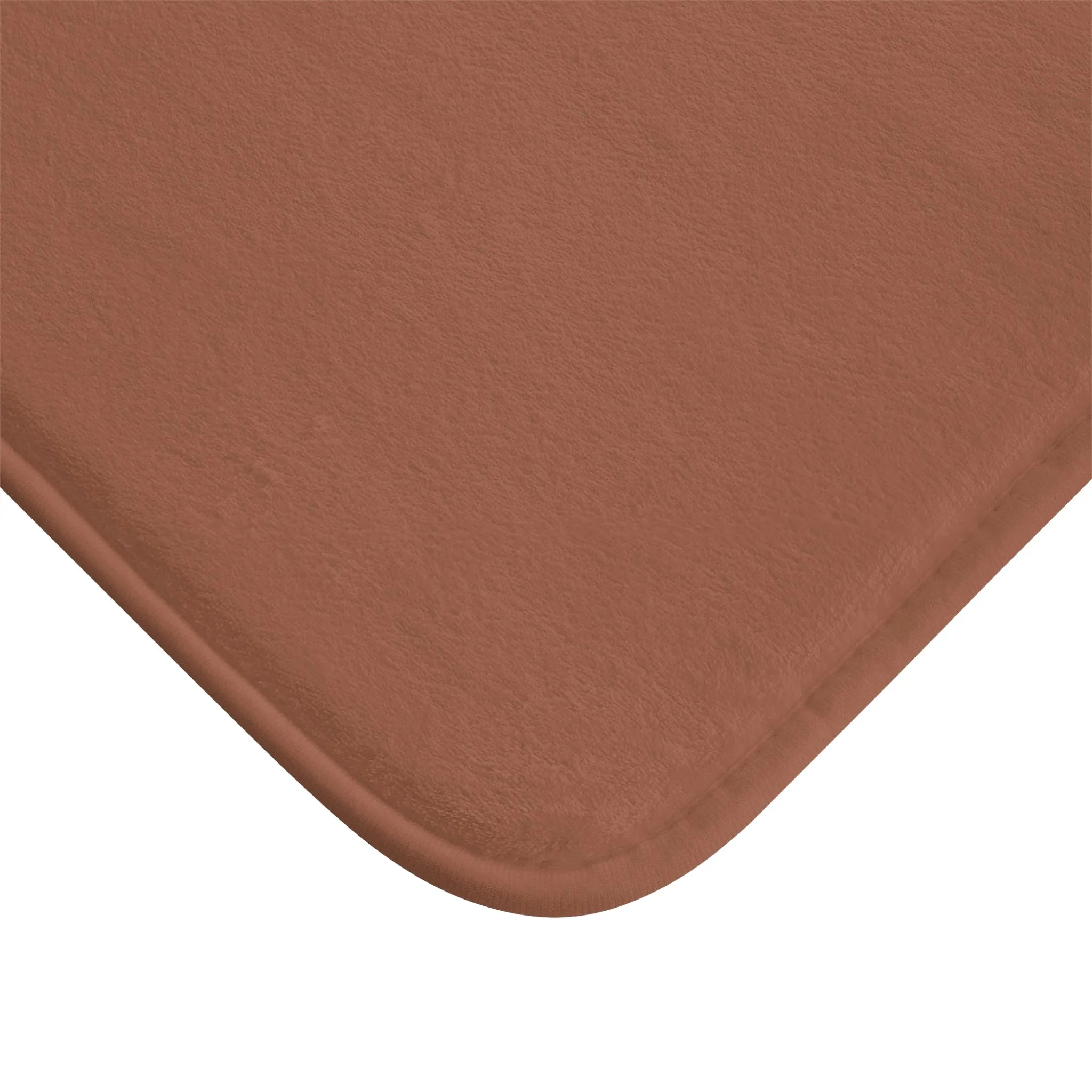 Terracotta Accent Color, Memory Foam Bath Mat - Cozy Bathroom Essential