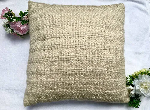 Threshold Cable Knitted Jacobean Toss Pillow - 20in X 20in - Beige