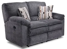 Zabi Reclining Loveseat - Pewter